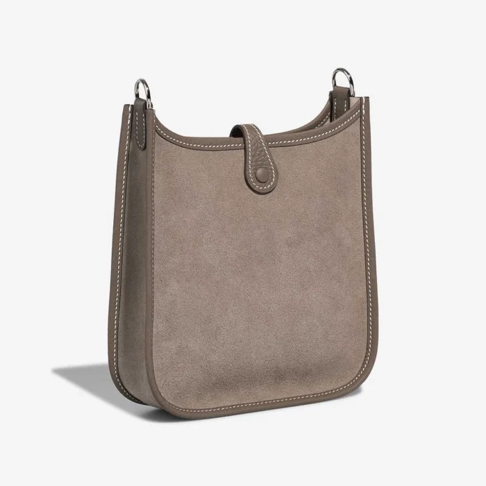 Hermès Replica Evelyne 16 Taurillon Clemence/Doblis Suede Etoupe PHW - DLF - Image 5