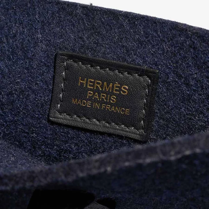 Hermès Replica Evelyne 16 Wooly/Clemence Bleu Saphir/Caban GHW - DLF - Image 2
