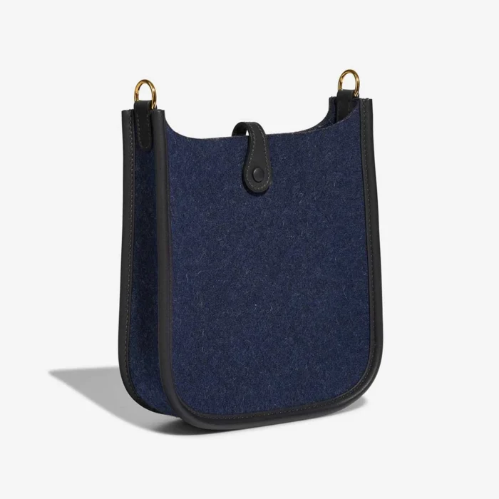 Hermès Replica Evelyne 16 Wooly/Clemence Bleu Saphir/Caban GHW - DLF - Image 5