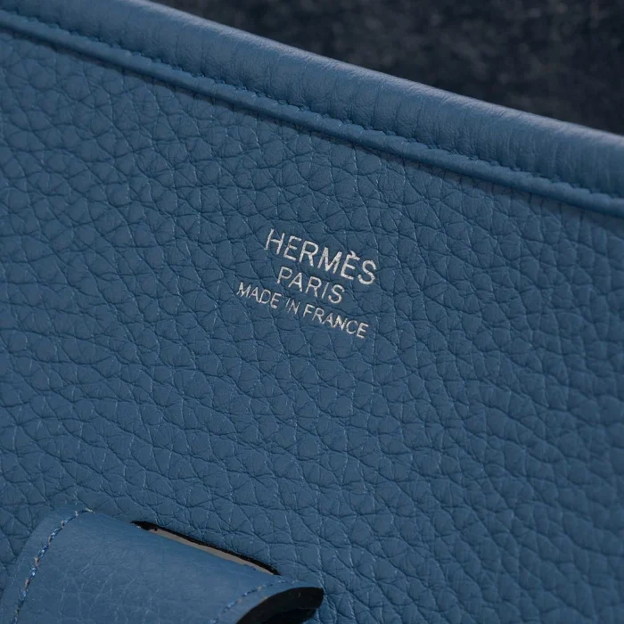Hermès Replica Evelyne 33 Clemence Bleu Agathe PHW - DLF - Image 6