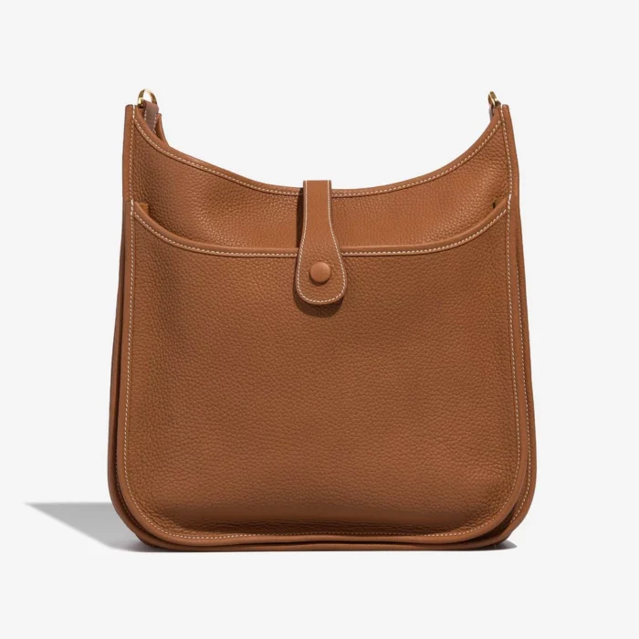 Hermès Replica Evelyne 33 Taurillon Clemence Gold GHW - DLF - Image 3
