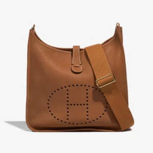 Hermès Replica Evelyne 33 Taurillon Clemence Gold GHW - DLF