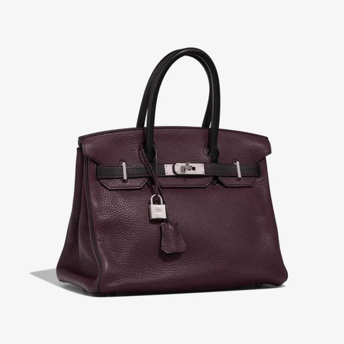 Hermès Replica HSS Birkin 30 Togo Prune/Black BPHW - DLF - Image 4