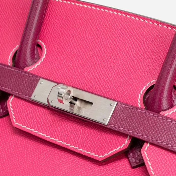 Hermès Replica HSS Birkin 35 Epsom Rose Tyrien/Tosca PHW - Replica Handbags - Image 7