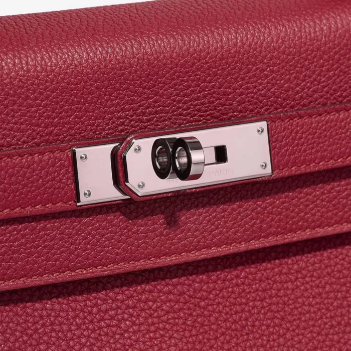 Hermès Replica HSS Kelly 28 Togo Rouge Grenat/Gris Asphalt GHW - DLF - Image 6