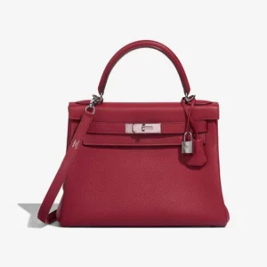 Hermès Replica HSS Kelly 28 Togo Rouge Grenat/Gris Asphalt GHW - DLF