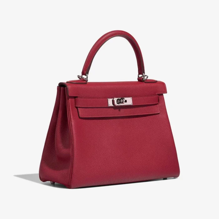 Hermès Replica HSS Kelly 28 Togo Rouge Grenat/Gris Asphalt GHW - DLF - Image 3