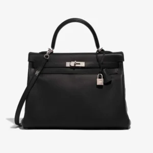Hermès Replica HSS Kelly 35 Swift Black/Gris Mouette - Luxury DLF