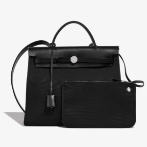 Hermès Replica Herbag 31 Toile/Vache Hunter Black PHW – DLF