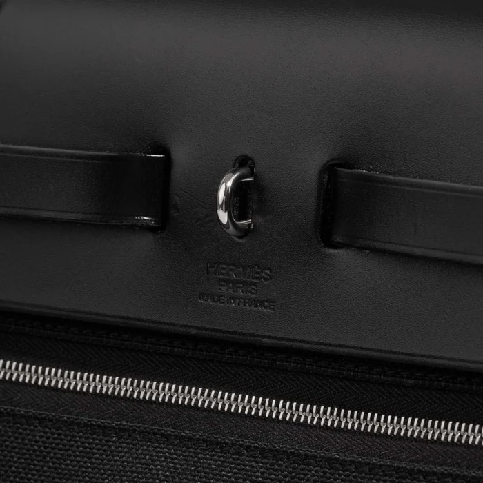 Hermès Replica Herbag 31 Toile/Vache Hunter Black PHW - DLF - Image 2