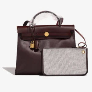 Hermès Replica Herbag 31 Toile/Vache Hunter - DirectLuxuryFashion