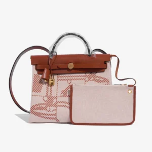 Hermès Replica Herbag 31 Toile/Vache Hunter Cuivre - DLF