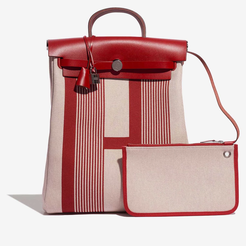 Hermès Replica Herbag Backpack Toile/Vache Hunter | DLF