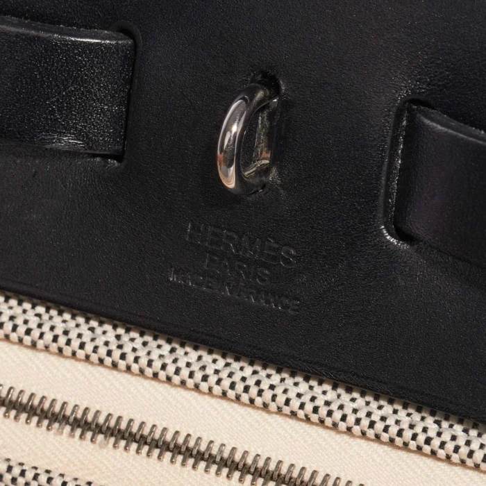Hermès Replica Herbag Pegase Edition 31 Vache Hunter/Toile Black/Ecru PHW - DLF - Image 2