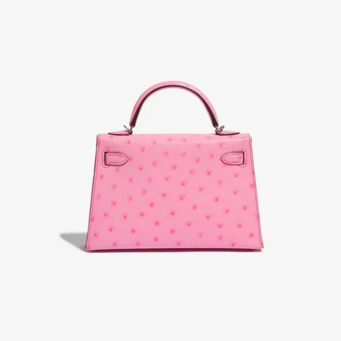 Hermès Replica Hermes Mini Kelly 5P Bubblegum Ostrich PHW - DLF - Image 2