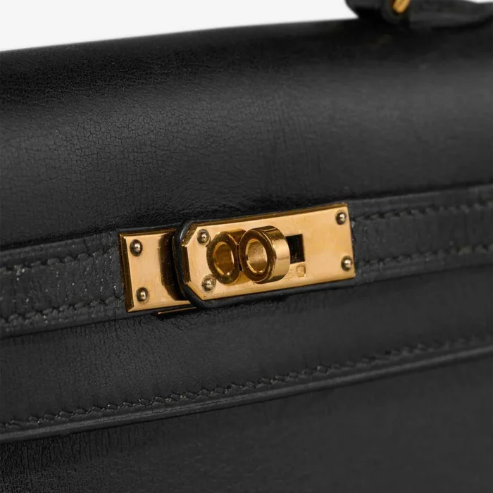 Hermès Replica Kelly 15 Box Black GHW - DLF - Image 7