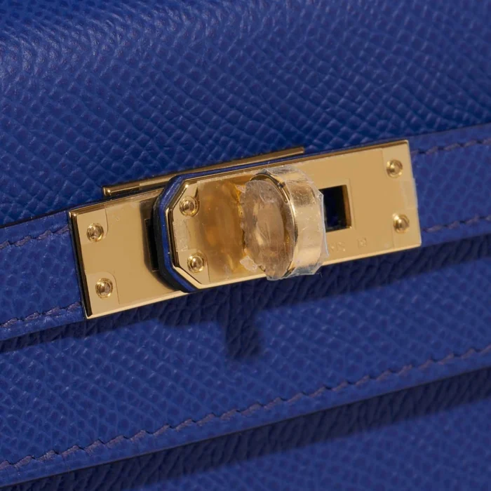 Hermès Replica Kelly 25 Epsom Bleu Royal GHW - DLF - Image 6