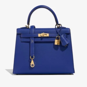Hermès Replica Kelly 25 Epsom Bleu Royal GHW - DLF