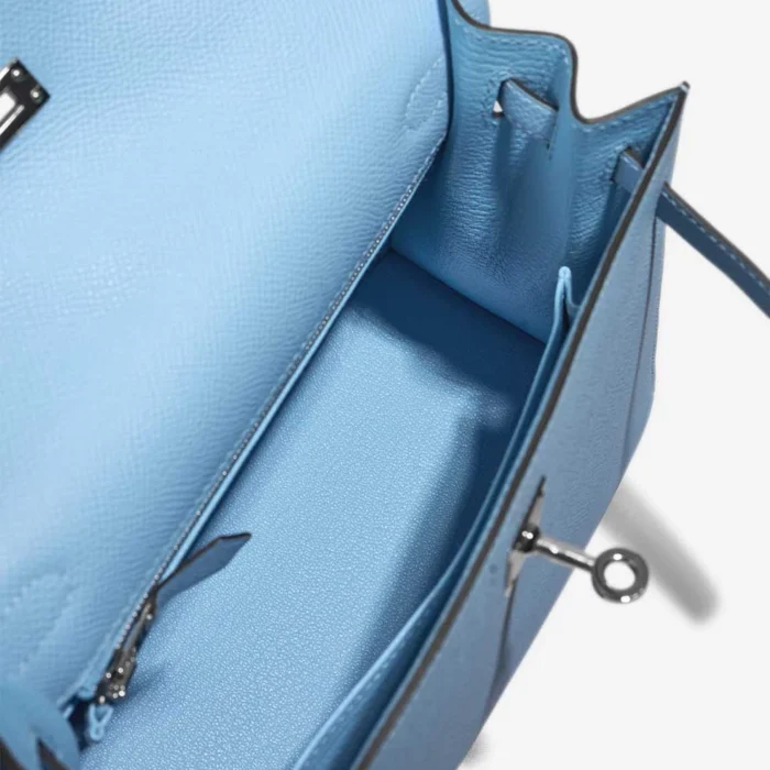 Hermès Replica Kelly 25 Epsom Celeste PHW - DLF - Image 5