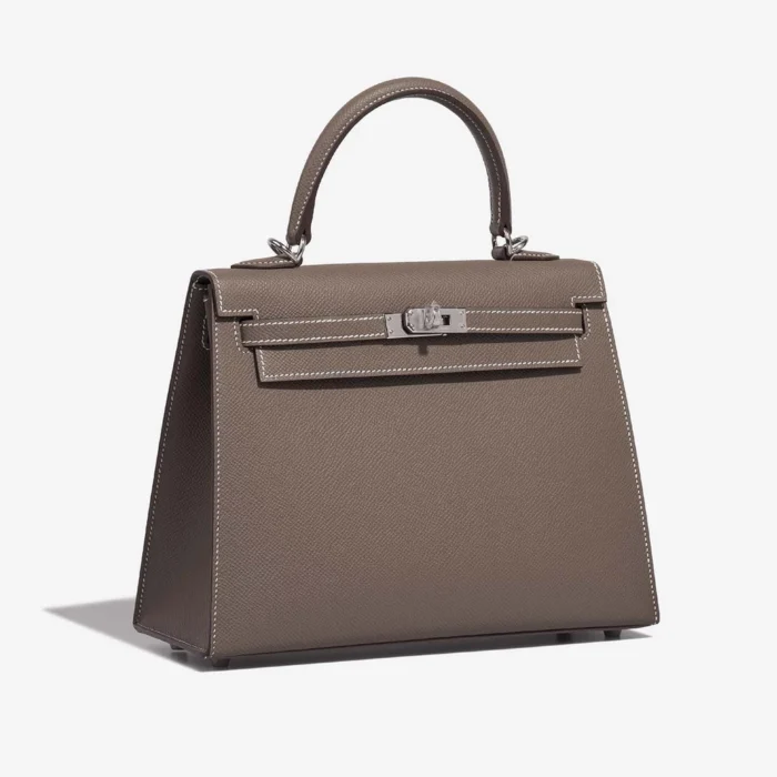 Hermès Replica Kelly 25 Epsom Etoupe PHW - DLF - Image 4