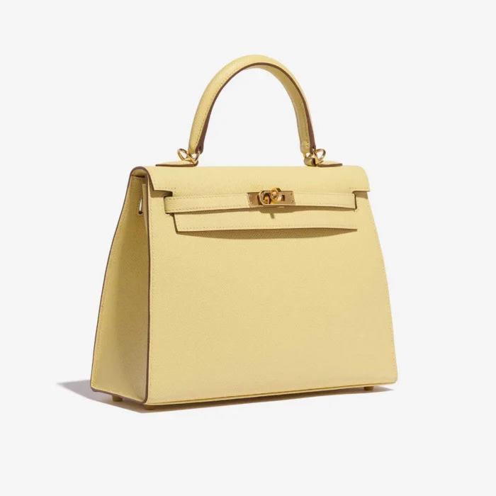 Hermès Replica Kelly 25 Epsom Jaune Poussin GHW - DLF - Image 4