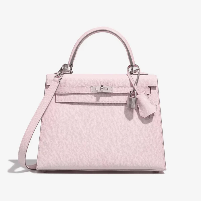 Hermès Replica Kelly 25 Epsom Mauve Pale PHW - Direct Luxury Fashion