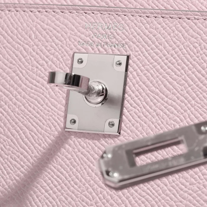 Hermès Replica Kelly 25 Epsom Mauve Pale PHW - DLF - Image 6