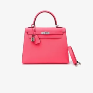Hermès Replica Kelly 25 Epsom Rose Azalee PHW – Replica Handbags