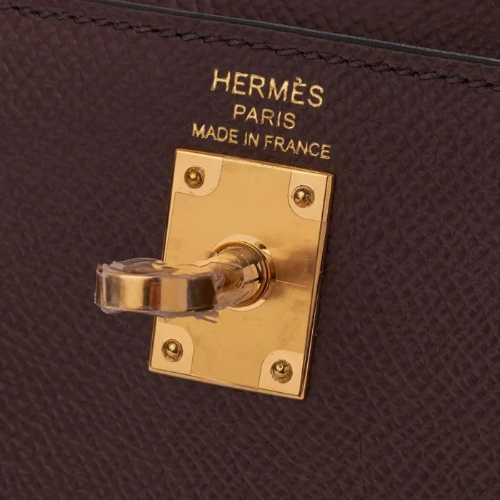 Hermès Replica Kelly 25 Epsom Rouge Sellier GHW - DLF - Image 6