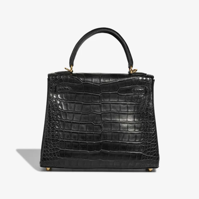 Hermès Replica Kelly 25 Matte Alligator Black GHW - DLF - Image 2