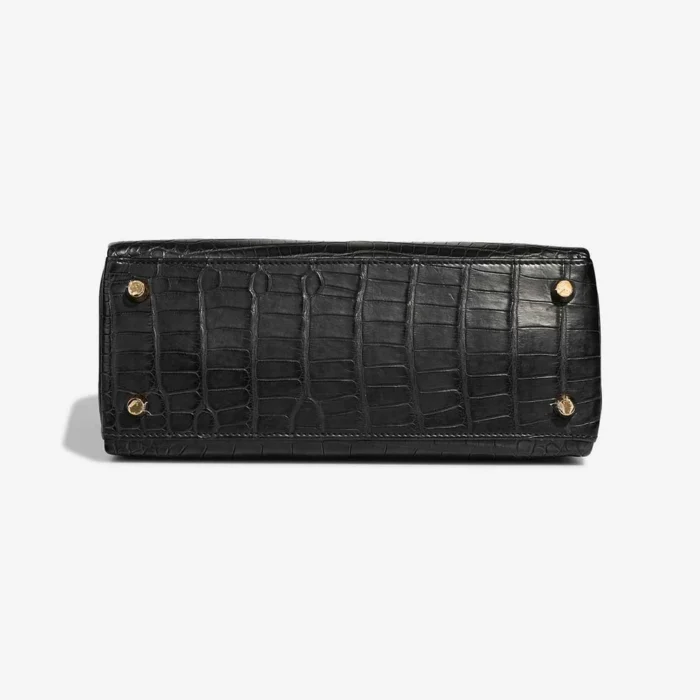 Hermès Replica Kelly 25 Matte Alligator Black GHW - DLF - Image 3