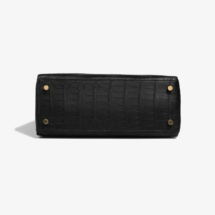 High-End Hermès Inspired Kelly 28 Togo Bleu Paon GHW - Direct Luxury Fashion - Image 3