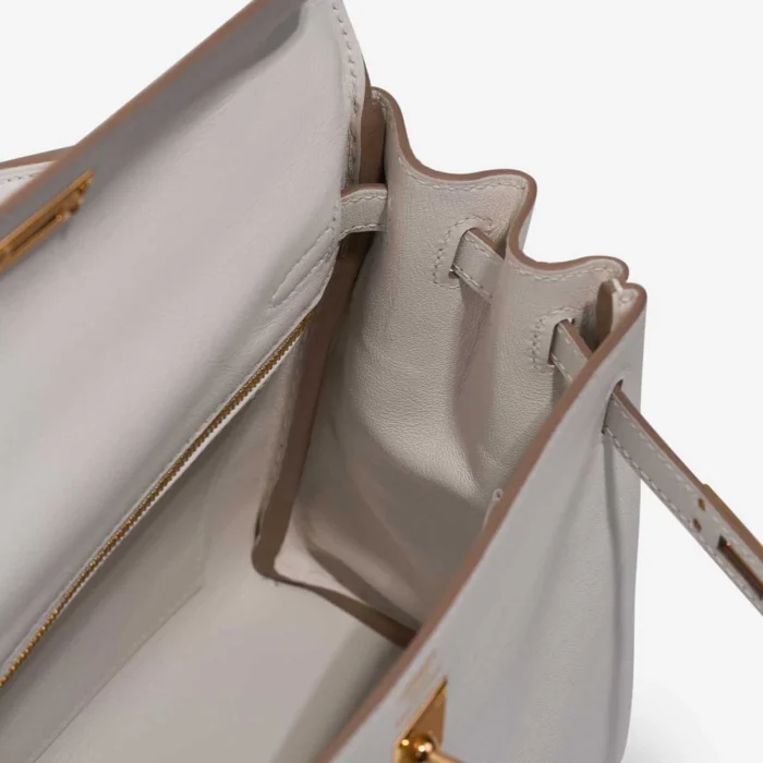 Hermès Replica Kelly 25 Swift Gris Pale GHW - DLF - Image 4