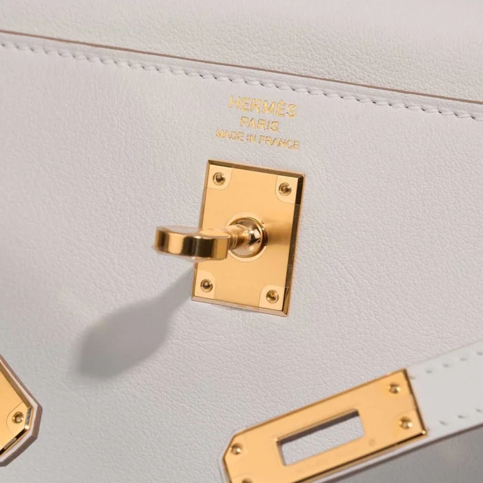 Hermès Replica Kelly 25 Swift Gris Pale GHW - DLF - Image 5