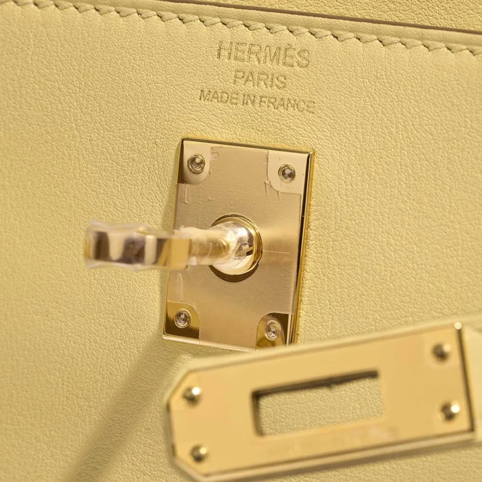 Hermès Replica Kelly 25 Swift Jaune Poussin GHW - DLF - Image 6