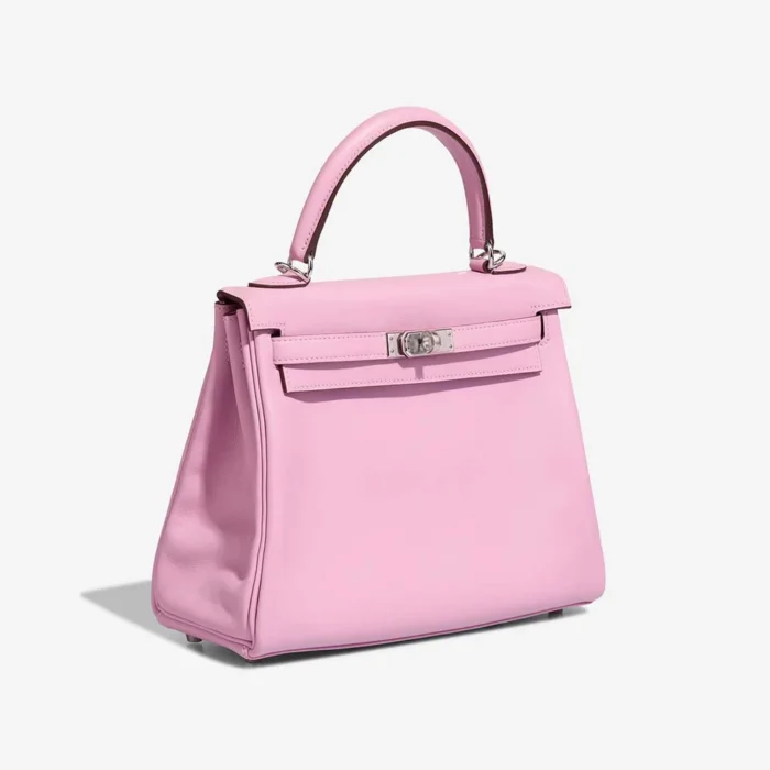 Hermès Replica Kelly 25 Swift Mauve Sylvestre PHW - DLF - Image 4
