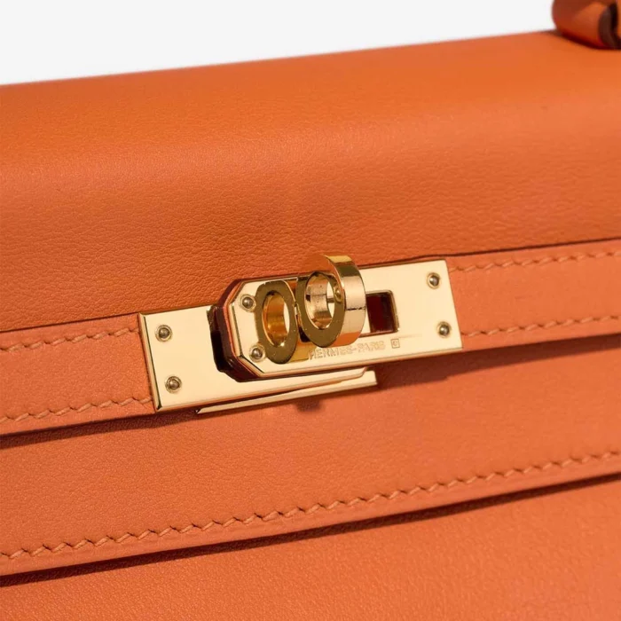 Hermès Replica Kelly 25 Swift Orange H GHW - DLF - Image 7