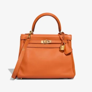 Hermès Replica Kelly 25 Swift Orange H GHW - DLF