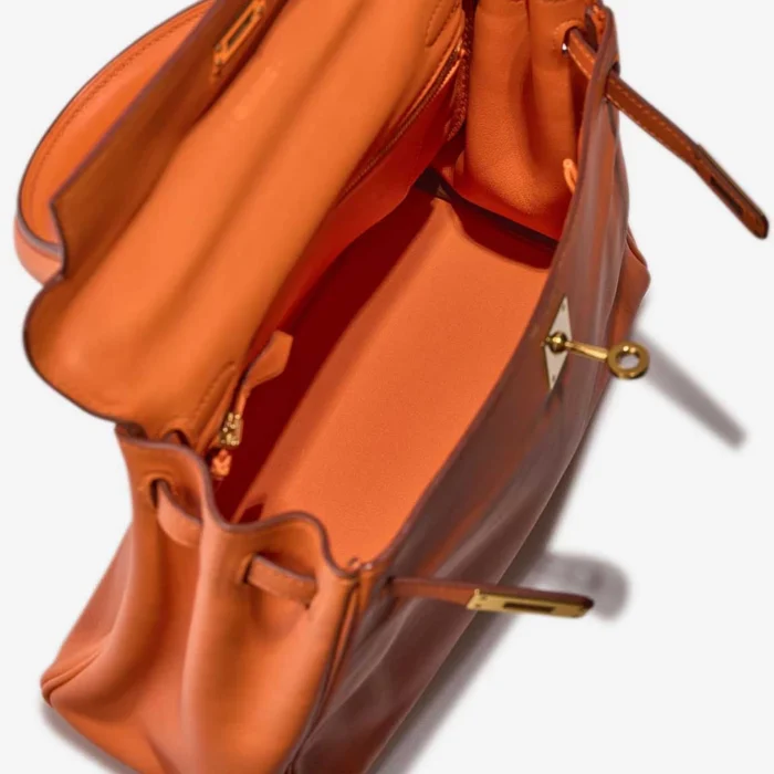 Hermès Replica Kelly 25 Swift Orange H GHW - DLF - Image 5