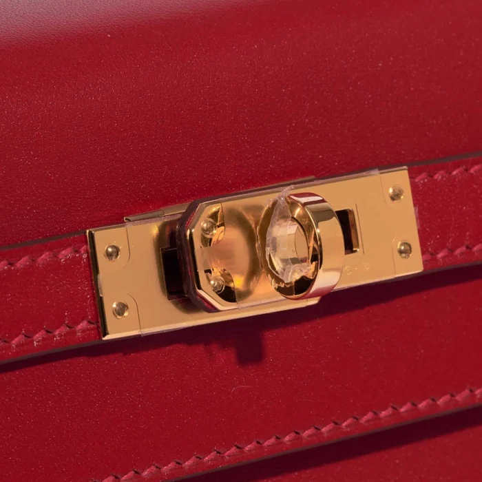 Hermès Replica Kelly 25 Tadelakt Rouge Vif GHW - DLF - Image 6