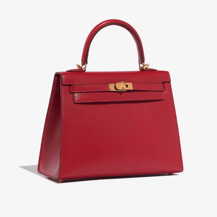 Hermès Replica Kelly 25 Tadelakt Rouge Vif GHW - DLF - Image 4