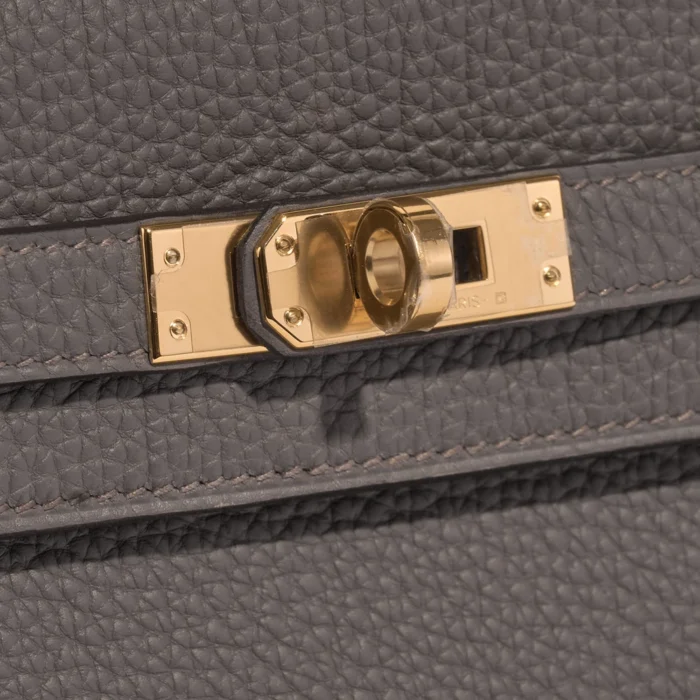 Hermès Replica Kelly 25 Togo Gris etain GHW - DLF - Image 7