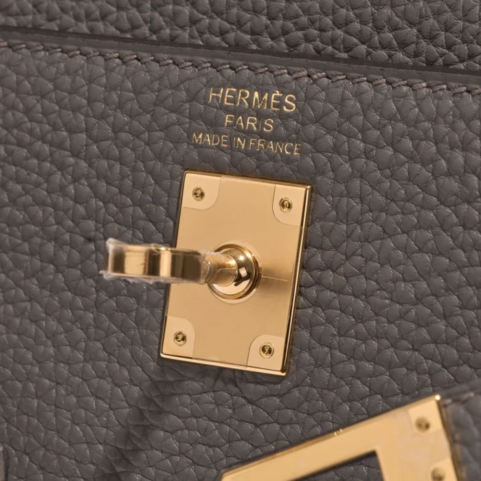 Hermès Replica Kelly 25 Togo Gris etain GHW - DLF - Image 6