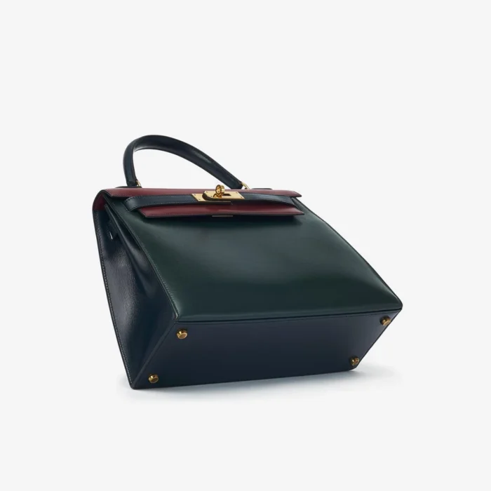 Hermès Replica Kelly 28 Box Tricolor GHW - Replica Handbags - Image 3