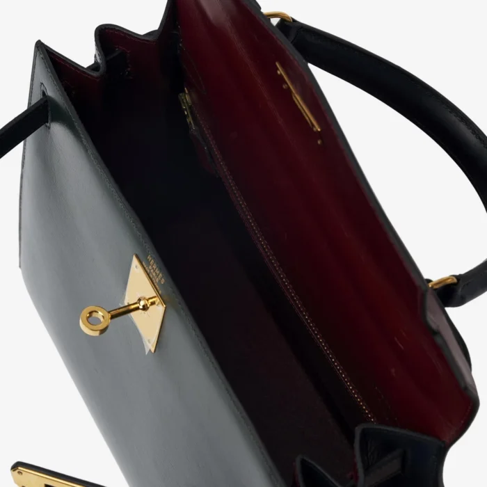 Hermès Replica Kelly 28 Box Tricolor GHW - Replica Handbags - Image 5