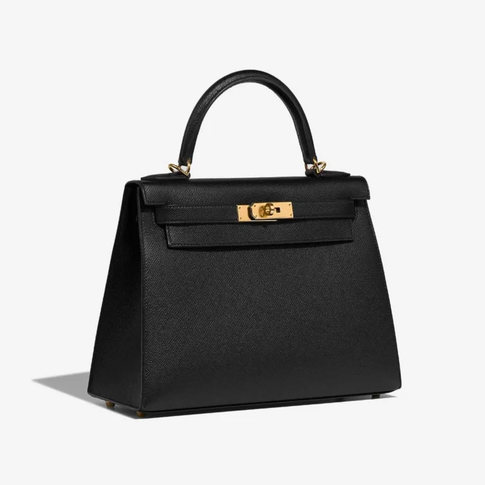Hermès Replica Kelly 28 Epsom Black GHW - DLF - Image 4