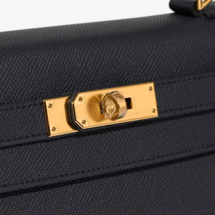 Hermès Replica Kelly 28 Epsom Bleu Indigo GHW - DLF - Image 7