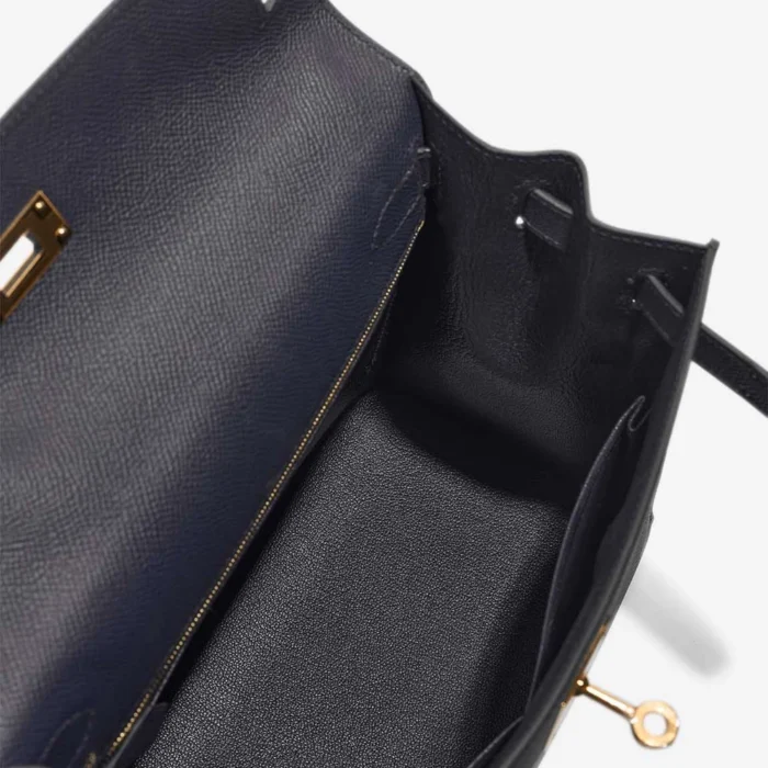 Hermès Replica Kelly 28 Epsom Bleu Indigo GHW - DLF - Image 5