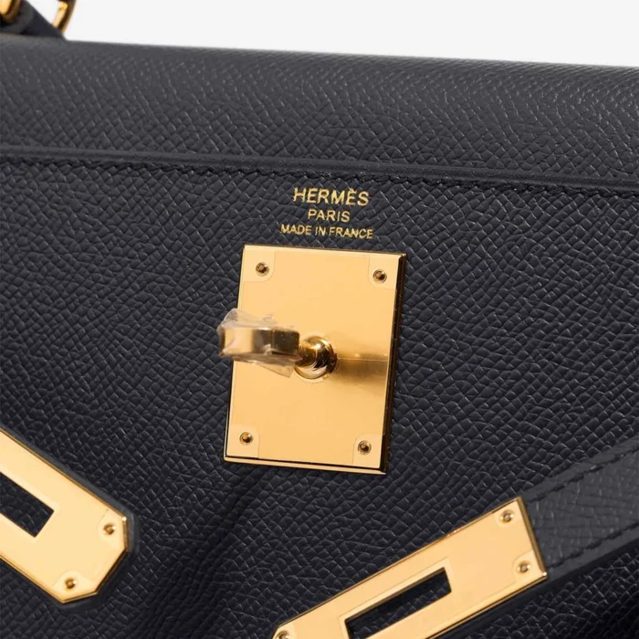 Hermès Replica Kelly 28 Epsom Bleu Indigo GHW - DLF - Image 6