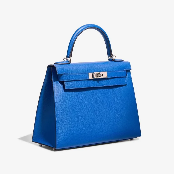 Hermès Replica Kelly 28 Epsom Blue Royal PHW - DLF - Image 4